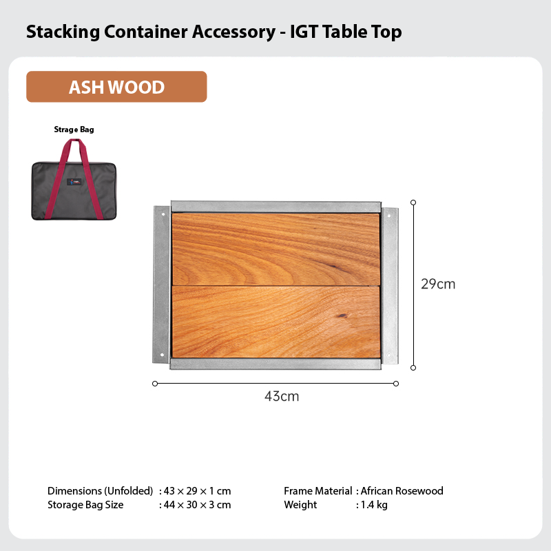 TNR Stacking Container Accessory for IGT Tables – 25L & 50L, Multiple Finishes