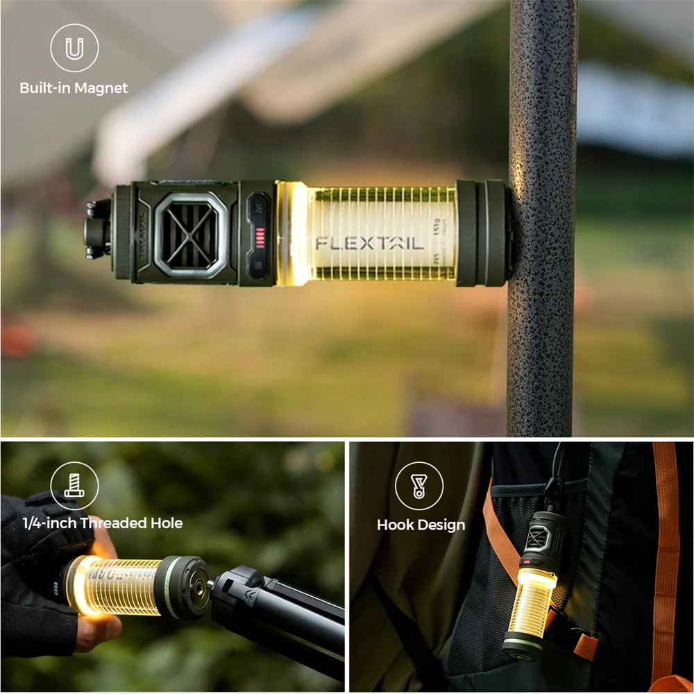 FLEXTAIL - TINY REPELLER S 2IN1 PORTABLE MOSQUITO REPELLENT LED LIGHT CAMPING PICNIC FISHING OUTDOOR