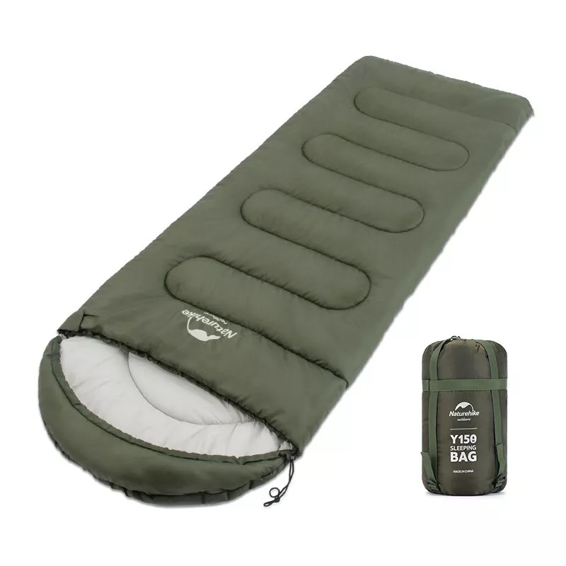 NATUREHIKE - Y150L ROUND BOTTOM ENVELOPE WITH HOOD SLEEPING BAG XTRA SPACE CAMPING HIKING SURVIVAL