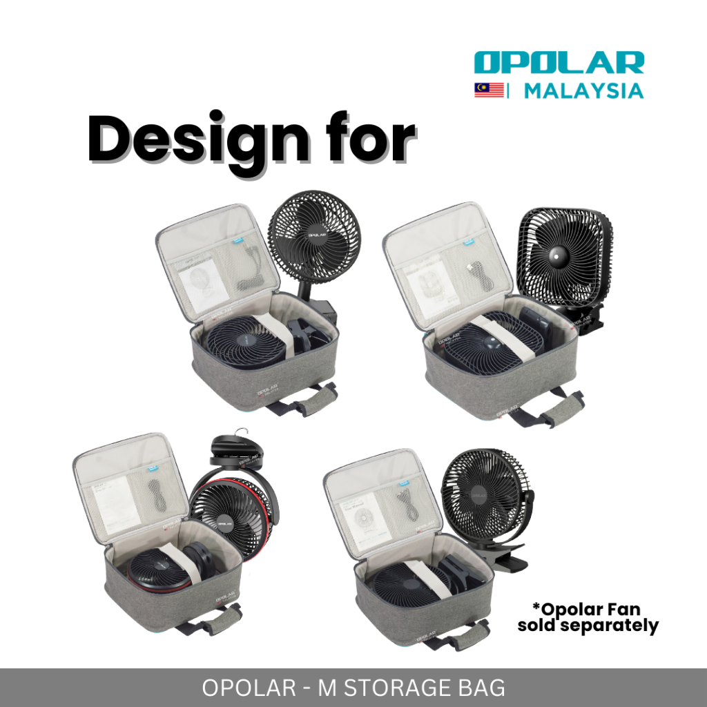 OPOLAR - M STORAGE BAG FOR MEDIUM CAMPING FAN CASE FOR OUTDOOR PICNIC CAMPING