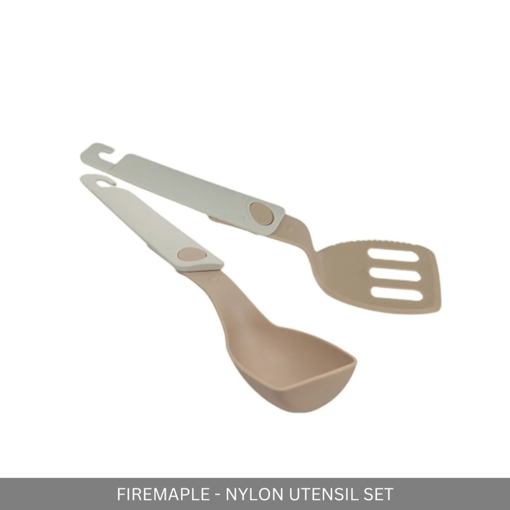 FIREMAPLE - NYLON UTENSIL SET 2PCS COMPACT FOLDABLE COOKWARE KITCHEN OUTDOOR CAMPING PICNIC GLAMPING