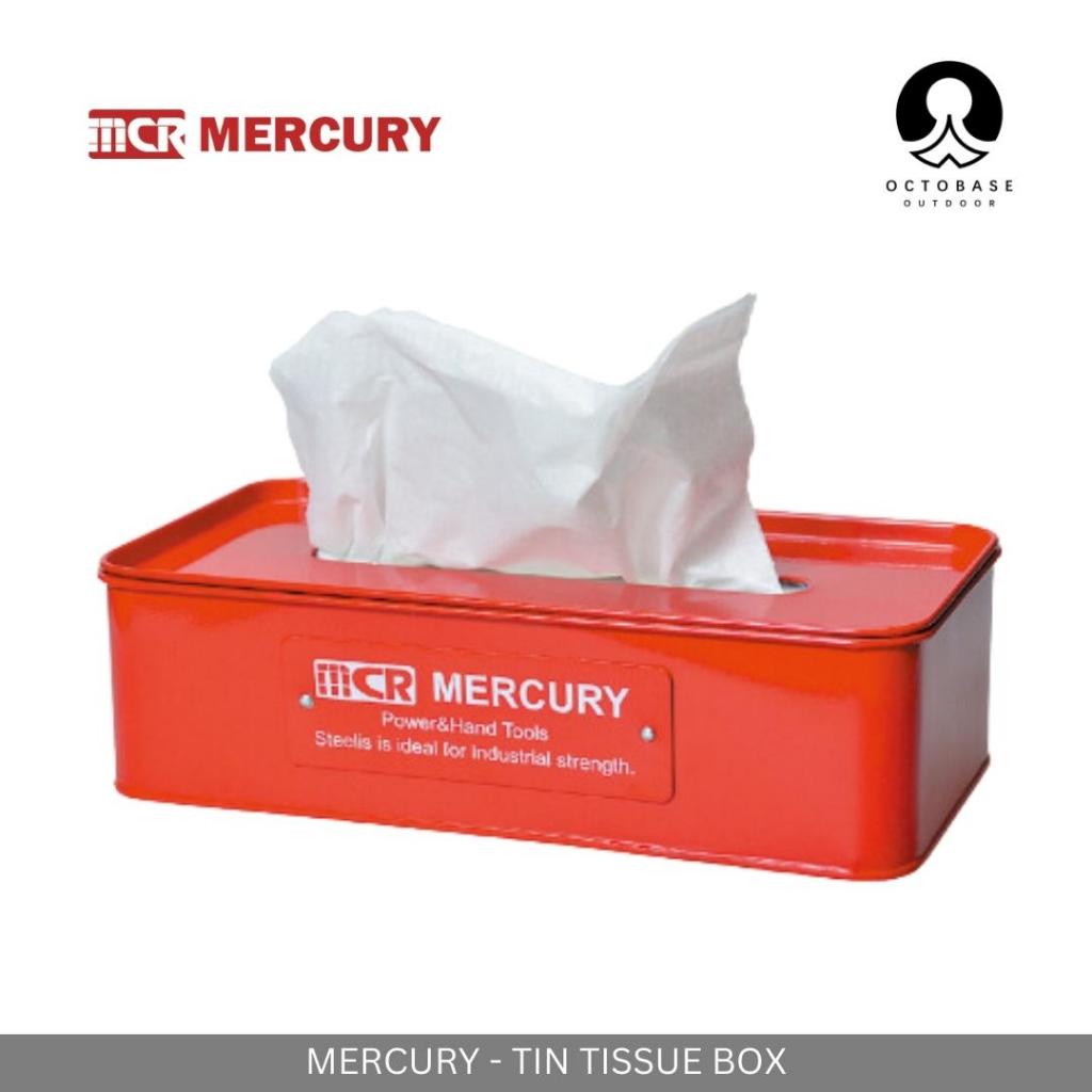Mercury Tin Tissue Box