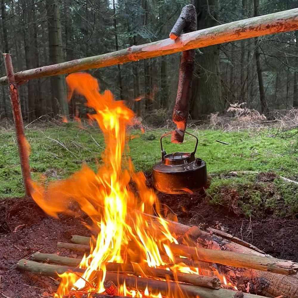 FIREMAPLE - 1& 1.5 LITRE ANTARCTI STAINLESS STEEL COFFEE WATER KETTLE FOR OURDOOR INDOOR