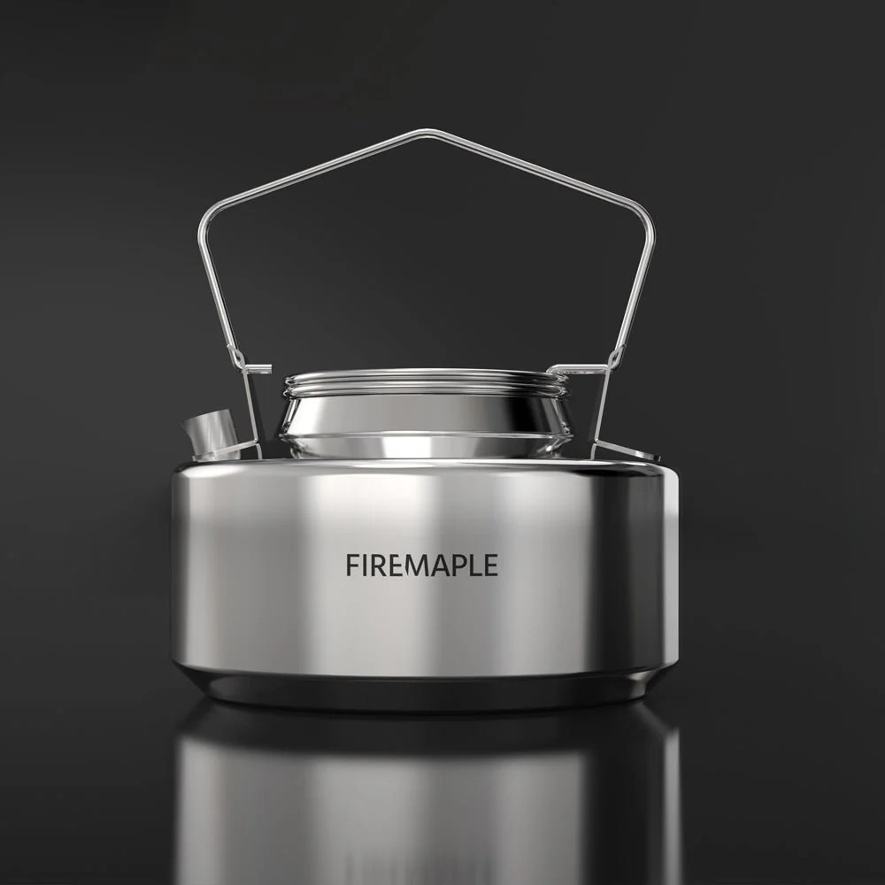 FIREMAPLE - 1& 1.5 LITRE ANTARCTI STAINLESS STEEL COFFEE WATER KETTLE FOR OURDOOR INDOOR