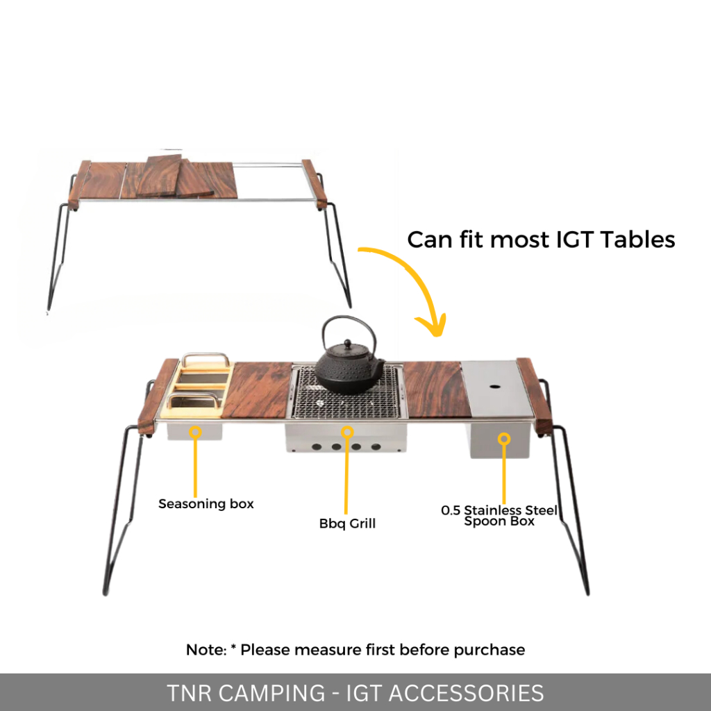 TNR - IGT ACCESSORIES DIY MIX & MATCH STAINLESS STEEL| STOVE BBQ GRILL STRAINER PLATE COVER BOX
