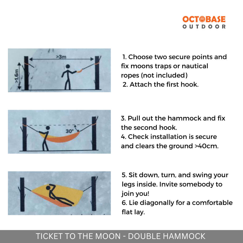 TICKET TO THE MOON King Size Hammock