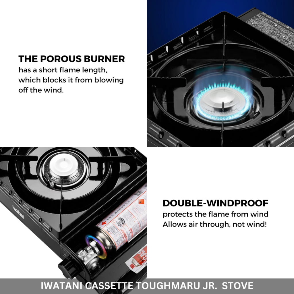 IWATANI - CASSETTE FUE TOUGHMARU JR. COMPACT GAS STOVE (JUNIOR) HIGH POWER 2.3kW MODEL CB-ODX-JR