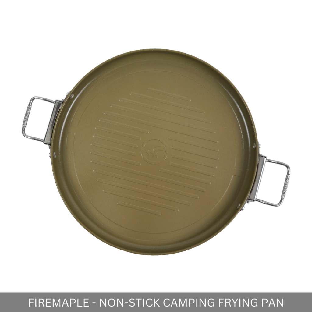 FIREMAPLE -  28CM CAMPING FRYING NON-STICK GRILL PAN FOR INDOOR OUTDOOR CAMP PICNIC
