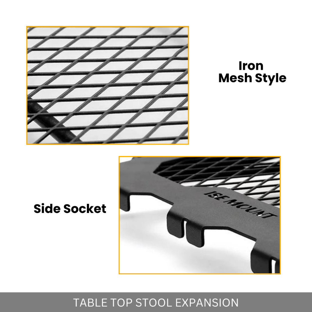 FOLDABLE EXPANSION TABLETOP MILITARY STYLE DIY MULTIFUNCTION MESH SIDE HANGING TABLE CAMPING OUTDOOR