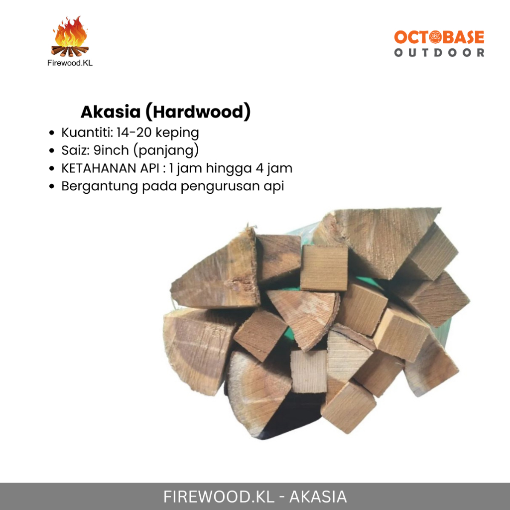 FIREWOOD KL- FIREWOOD HARDWOOD & SOFTWOOD KAYU API FOR BBQ GRILL BONFIRE OUTDOOR CAMPING PICNIC