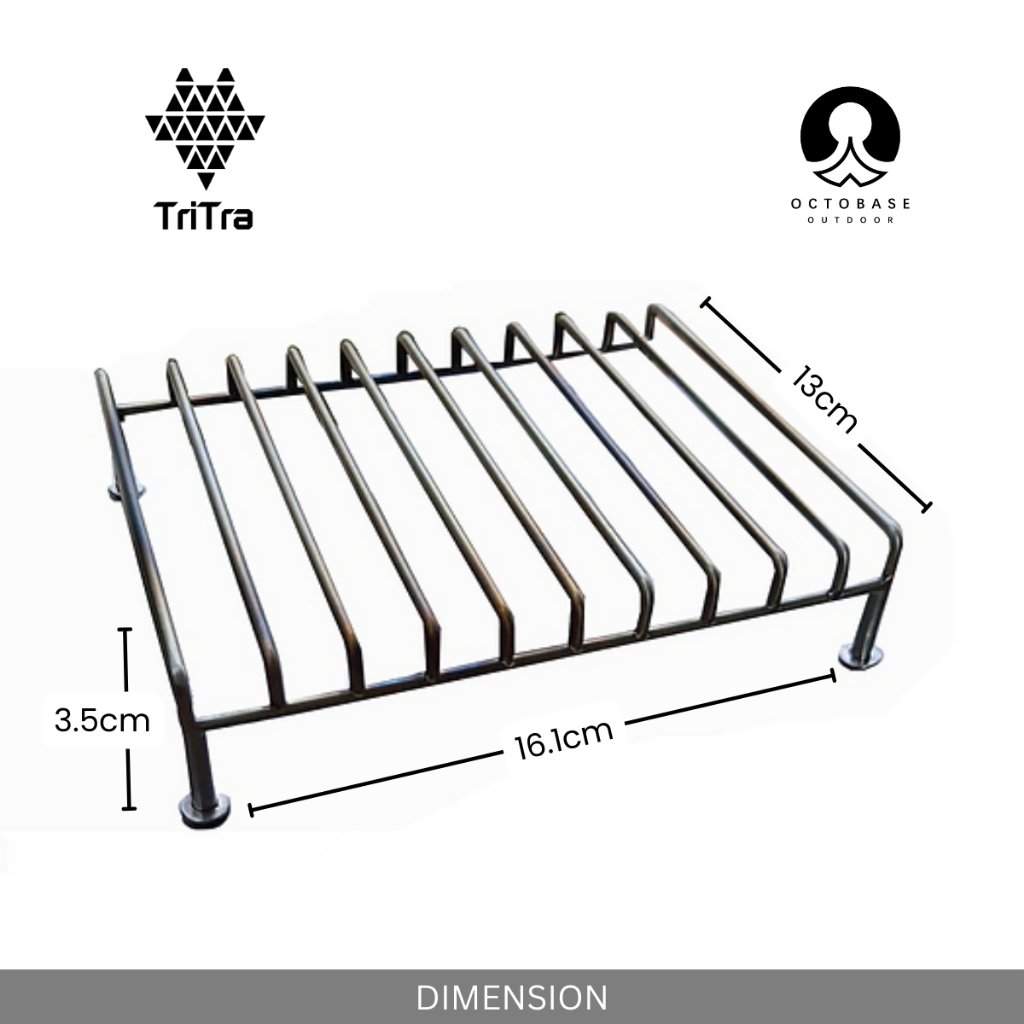 TRITRA CAMPING - GRILL NET FOR KOVEA CUBE CAMPING STOVE 