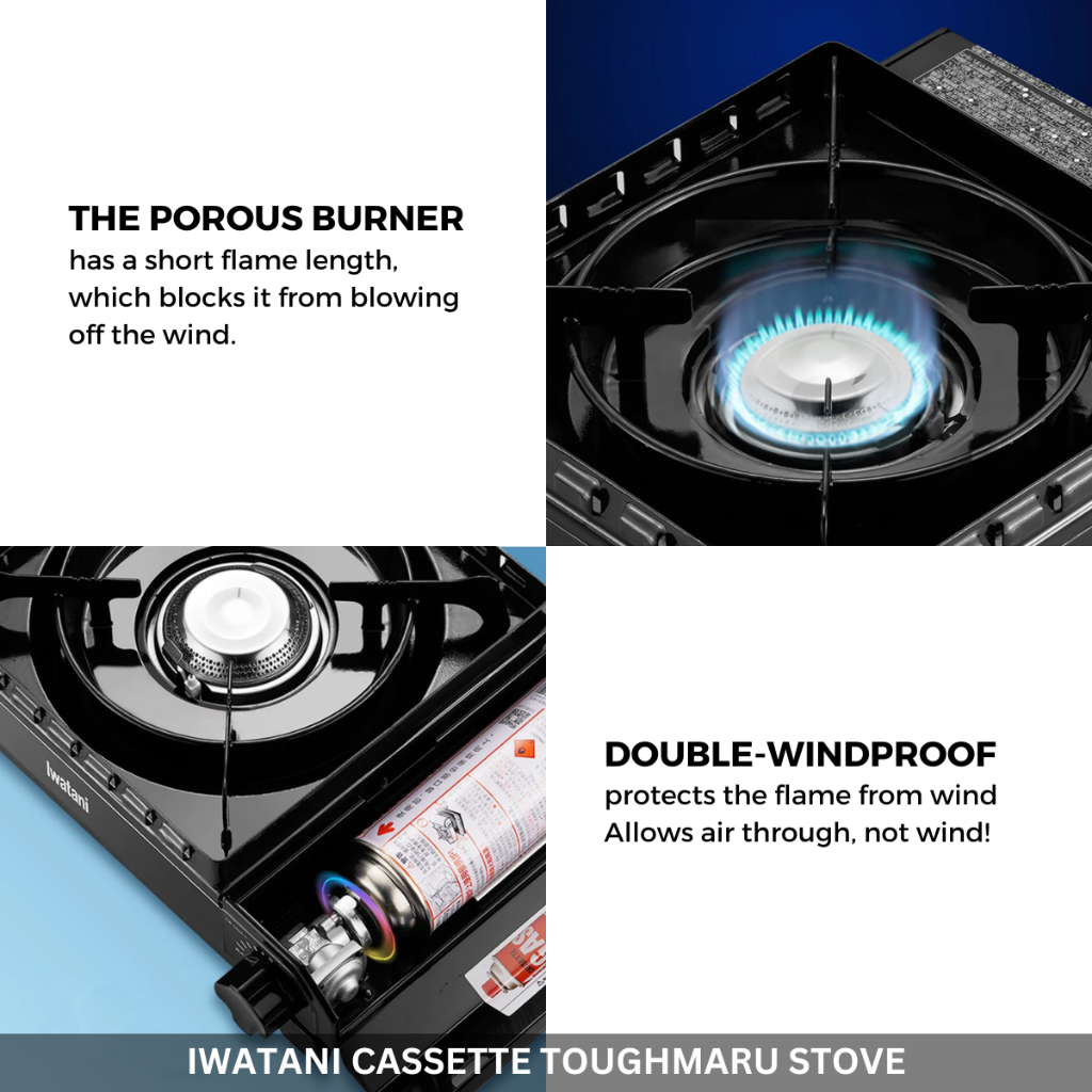 IWATANI - CASSETTE FUE TOUGHMARU GAS STOVE (BIG) HIGH POWER 3.3kW MODEL CB-ODX-1