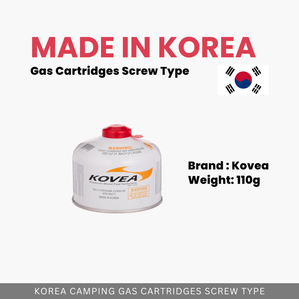 FROM KOREA KOVEA & MAX CAMPING PROPANE BUTANE GAS CARTRIDGES SCREW TYPE OUTDOOR CAMPING PICNIC
