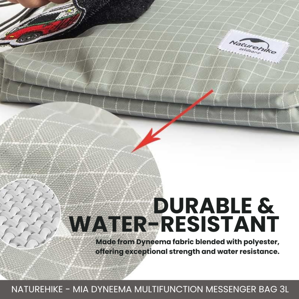 NATUREHIKE - ZT‑12 MIA 3L MESSENGER BAG WATERPROOF LIGHTWEIGHT URBAN OUTDOOR CROSSBODY