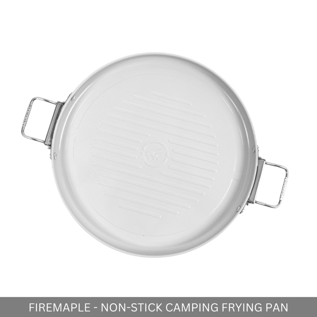FIREMAPLE -  28CM CAMPING FRYING NON-STICK GRILL PAN FOR INDOOR OUTDOOR CAMP PICNIC