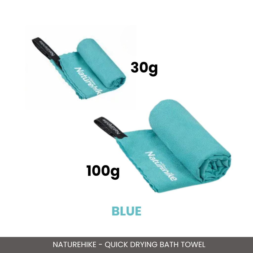 NATUREHIKE - QUICK DRY TOWEL MJ01 MJ02 PORTABLE ULTRA LIGHT CAMPING TRAVEL SPORT TOWEL