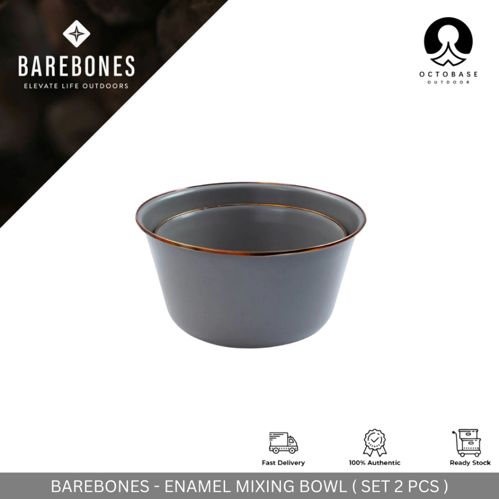 BAREBONES ENAMEL MIXING BOWL 