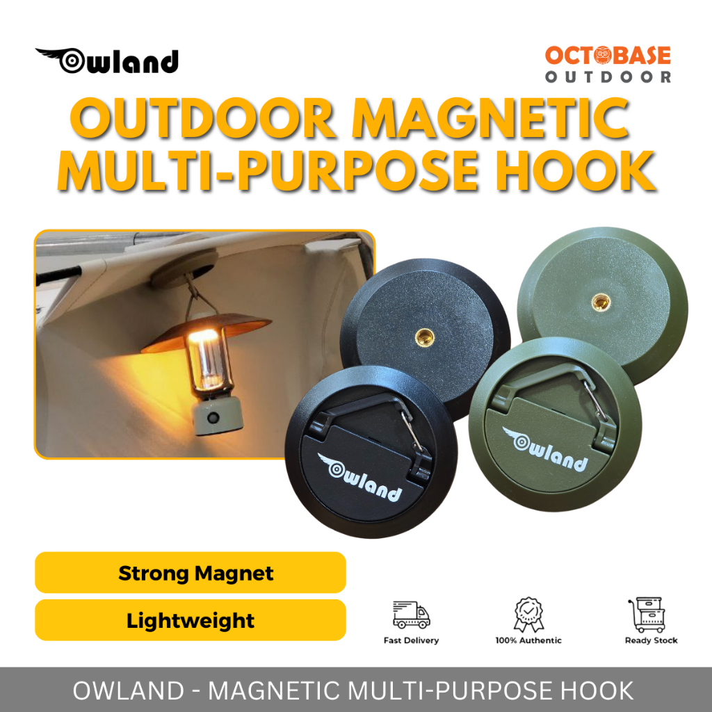 Owland magnetic multipurpose hook camping clip