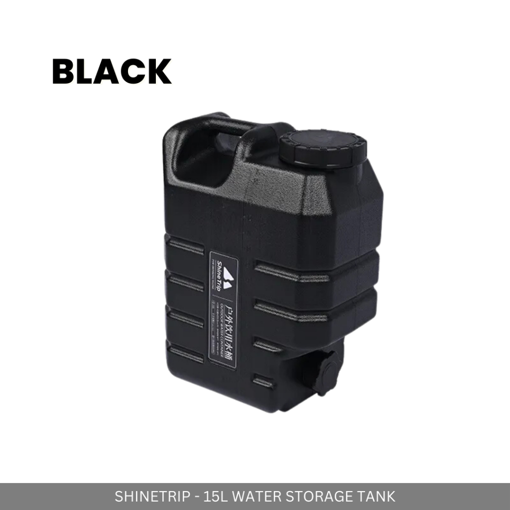 SHINETRIP - 10L / 15L OUTDOOR WATER STORAGE TANK WITH HANDLE FAUCET TONG AIR OUTDOOR CAMPING PICNIC