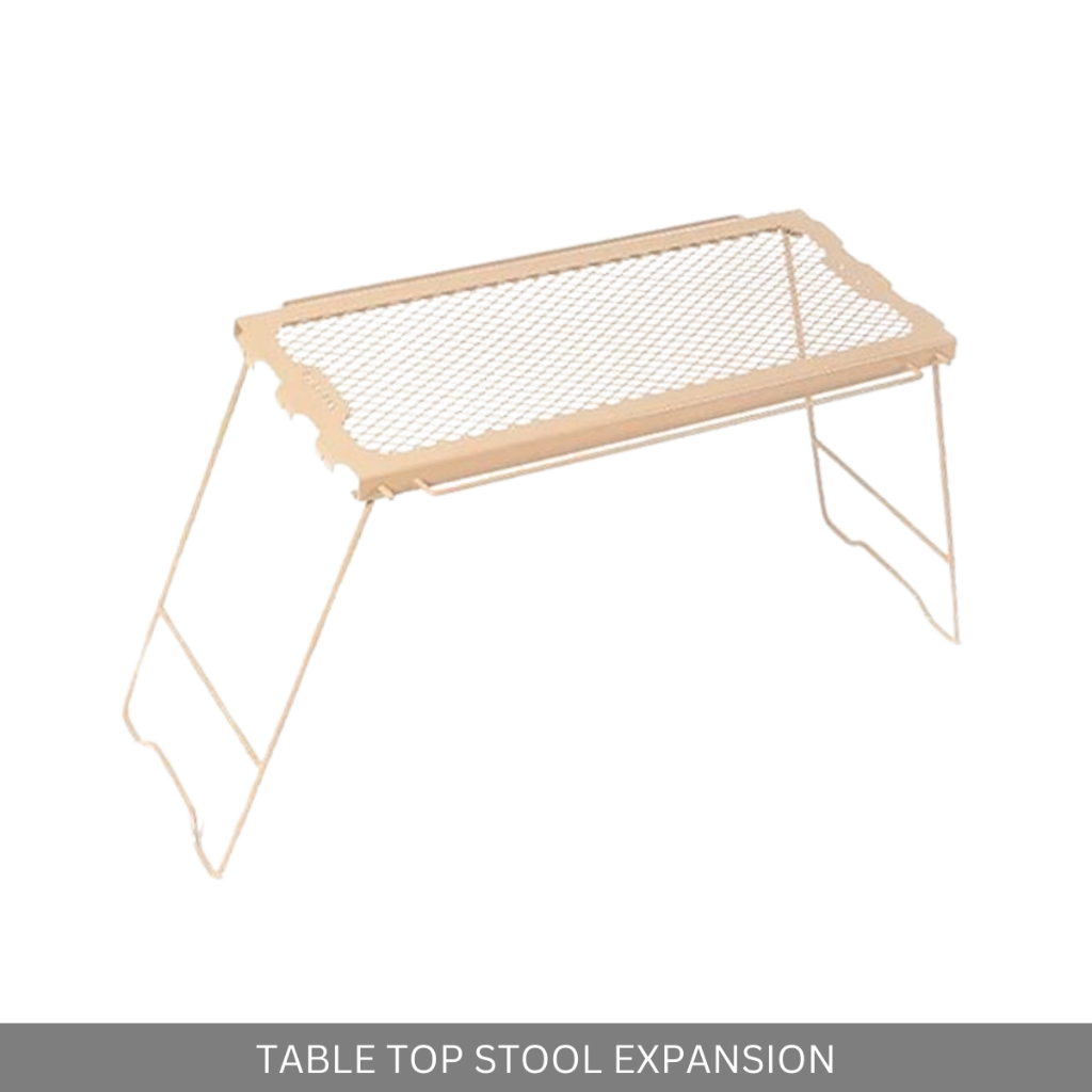 FOLDABLE EXPANSION TABLETOP MILITARY STYLE DIY MULTIFUNCTION MESH SIDE HANGING TABLE CAMPING OUTDOOR