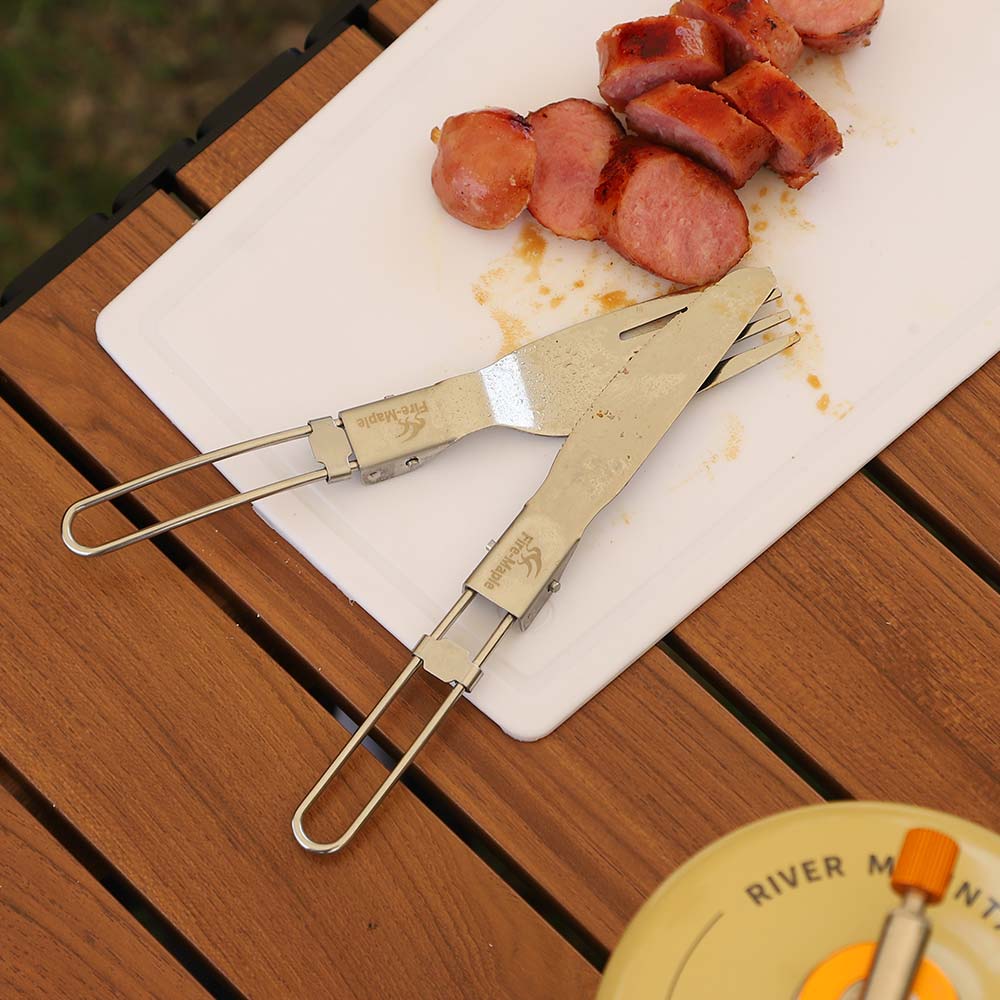 FIREMAPLE - CUTLERY SET (FMT-803) SPOON FORK KNIFE LIGHTWEIGHT CUTLERY FOR OUTDOOR HIKING CAMPING