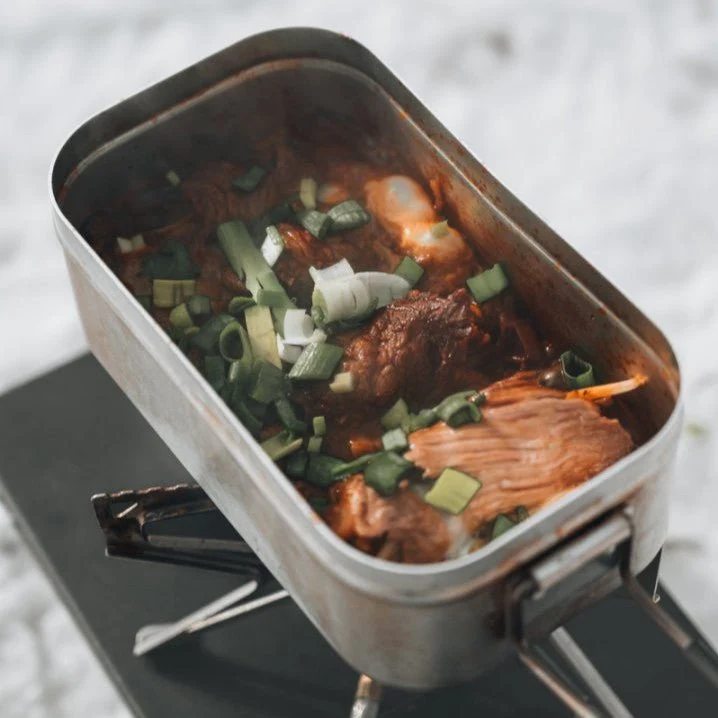 FIREMAPLE - FROST 0.8L ALUMINIUM LUNCHBOX COMPACT LIGHTWEIGHT MESS TIN COOKER CONTAINER FOR CAMPING HIKING PICNIC