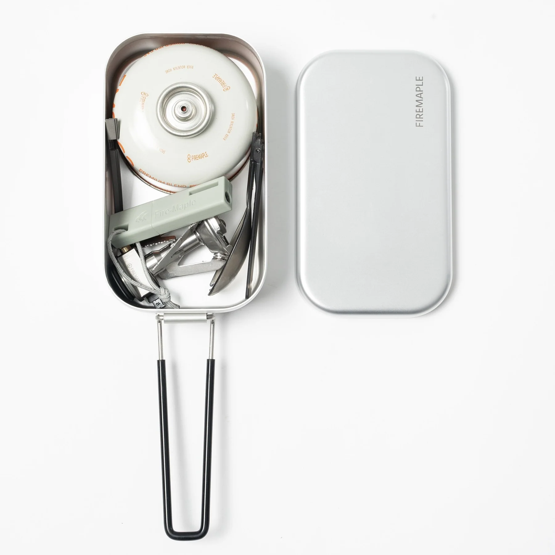 FIREMAPLE - FROST 0.8L ALUMINIUM LUNCHBOX COMPACT LIGHTWEIGHT MESS TIN COOKER CONTAINER FOR CAMPING HIKING PICNIC