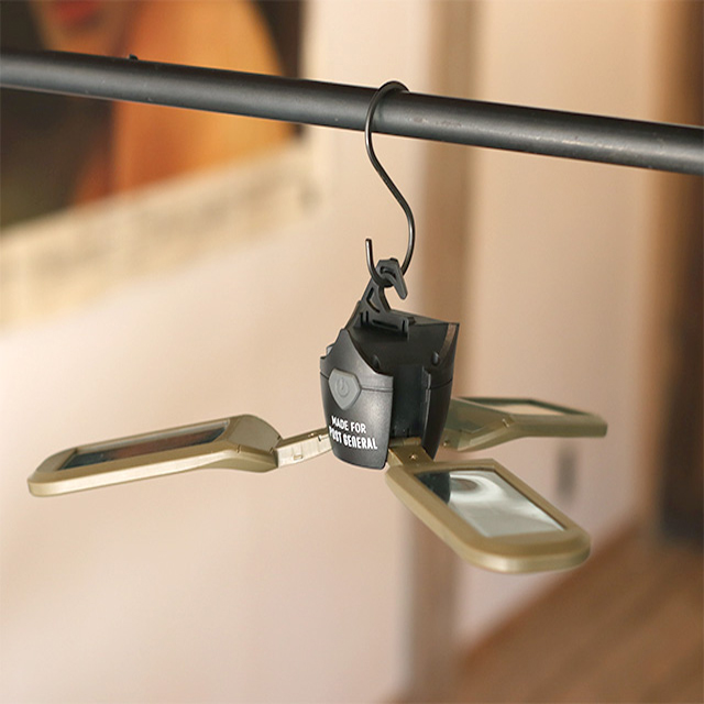 POST GENERAL Tri-Panel Solar Charged LED Light