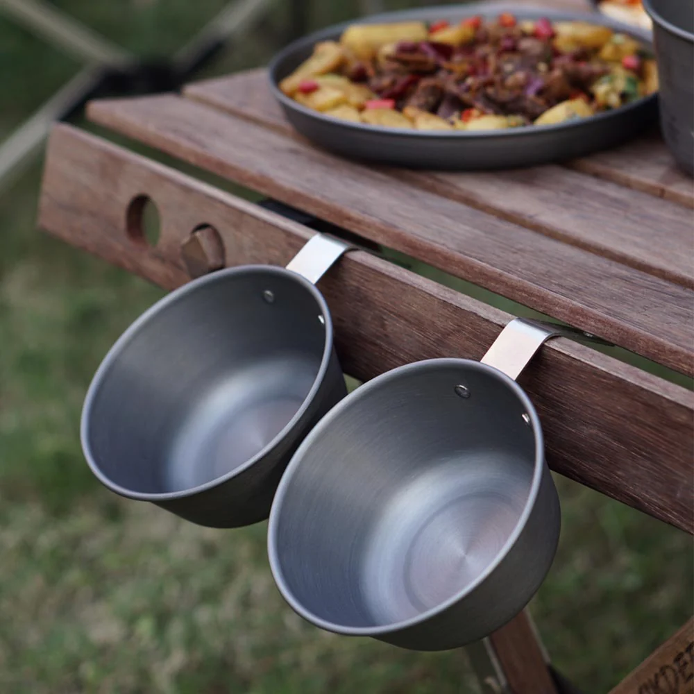 FIREMAPLE -5 IN 1 GOURMET CAMPING COOKWARE SET LIGHTWEIGHT POT BOWL PLATE LID OUTDOOR PICNIC