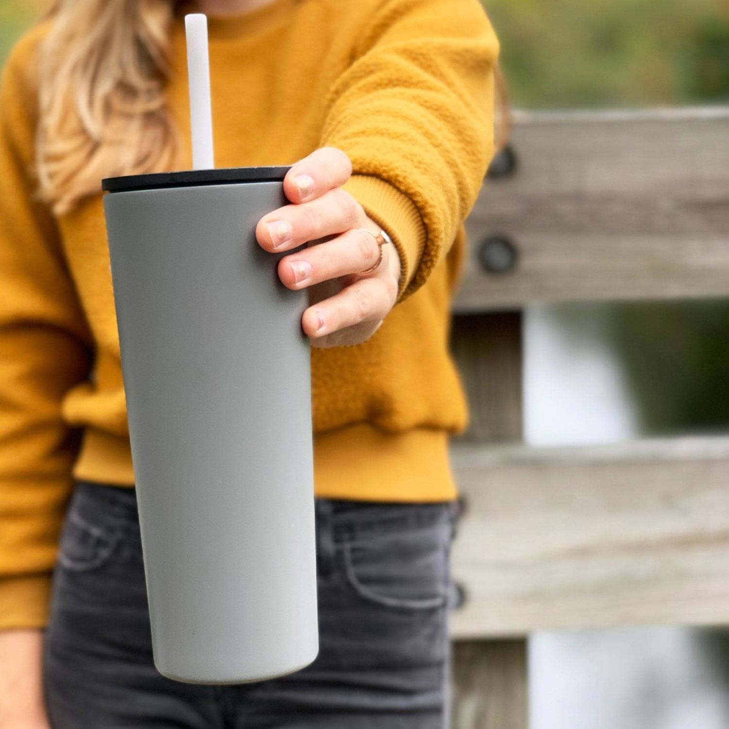 GOSILI SILICONE STRAW CUP 24OZ 