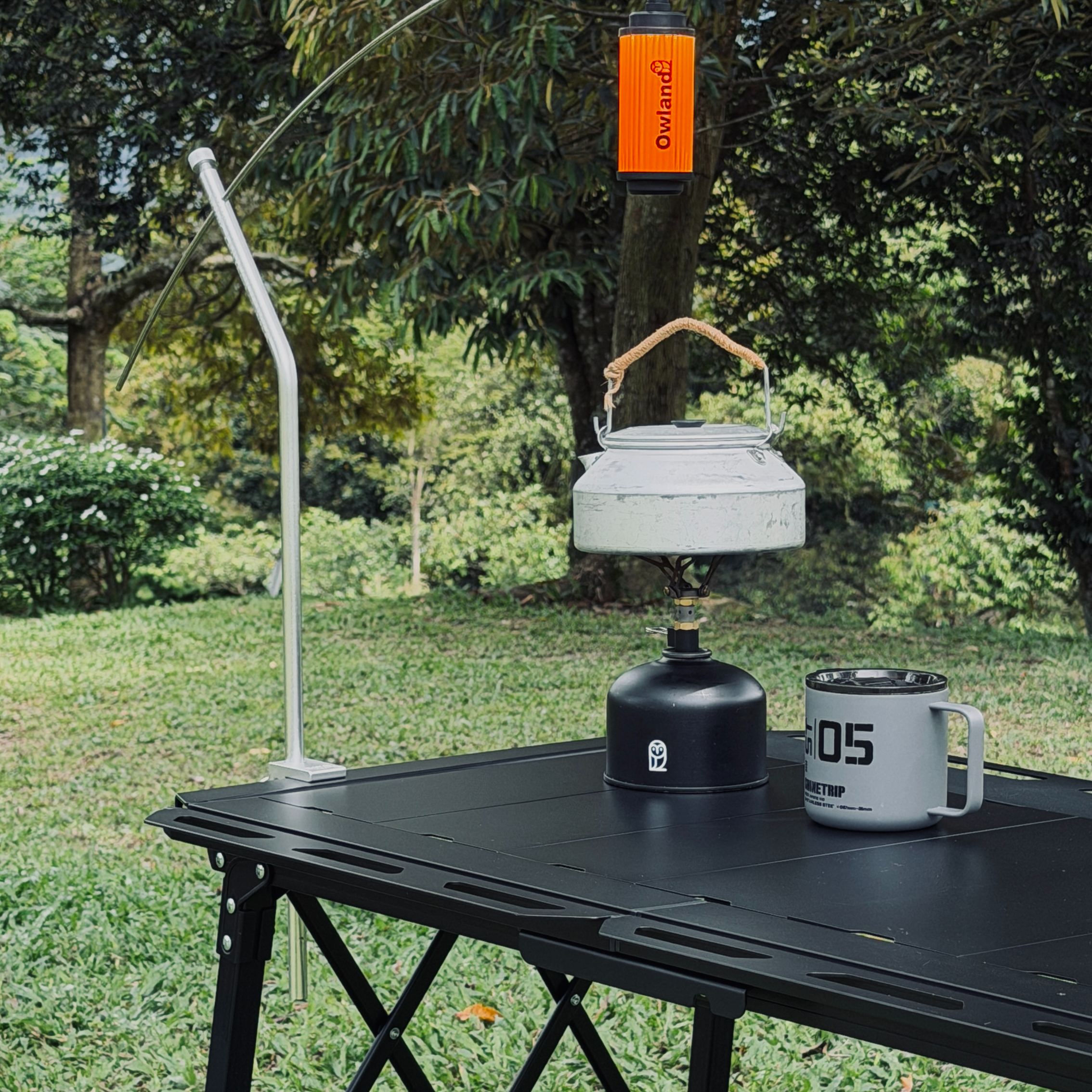 Owland IGT 3.5 folding table aluminum camping table adjustable legs