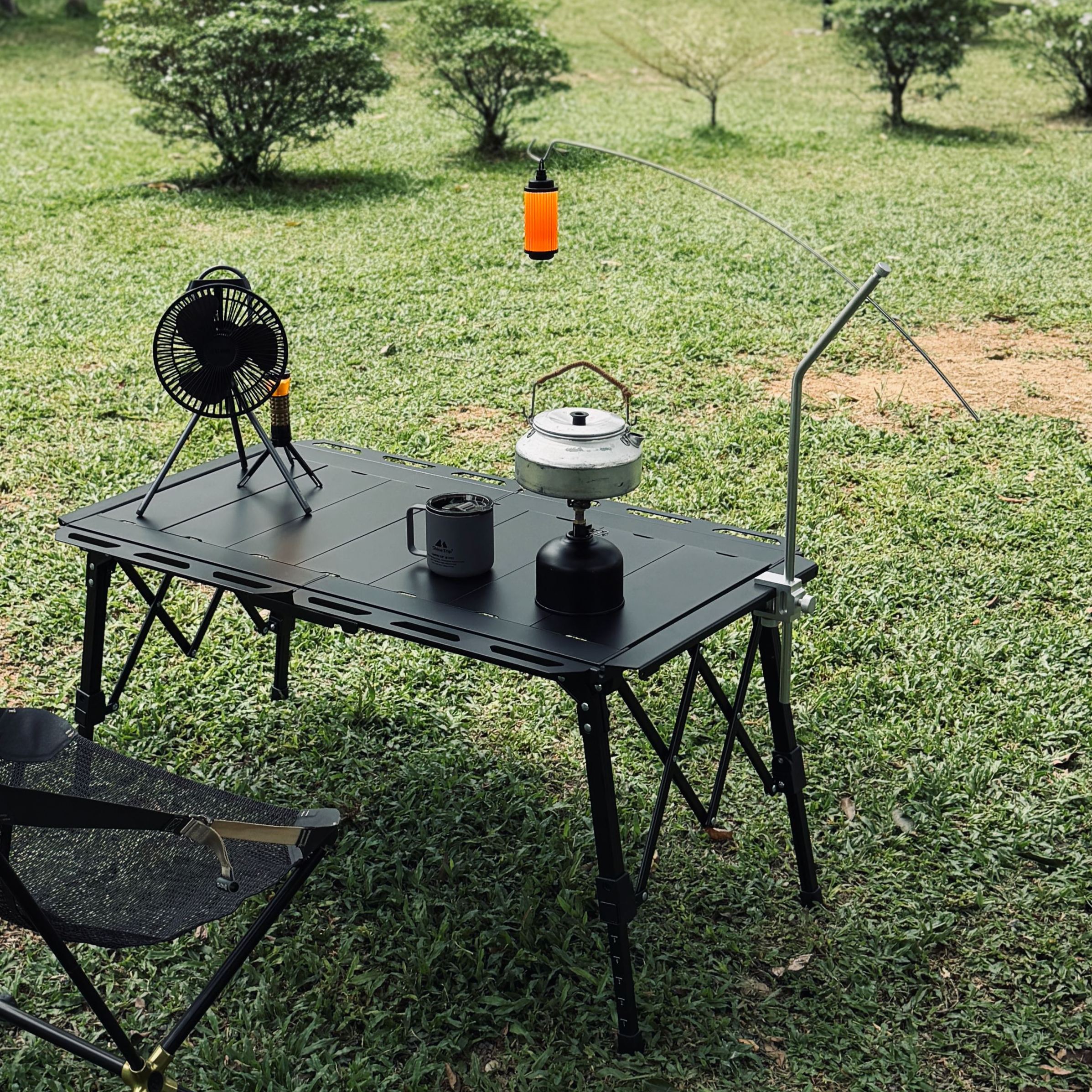 Owland IGT 3.5 folding table aluminum camping table adjustable legs