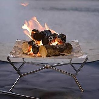 FIREMAPLE Sunset Ultralight Foldable Fire Pit Grill