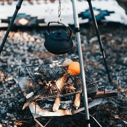 FIREMAPLE Sunset Ultralight Foldable Fire Pit Grill