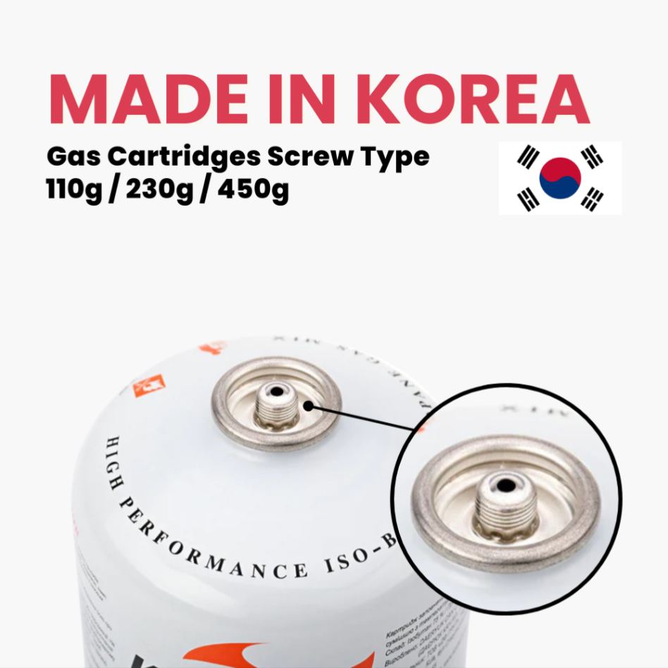 FROM KOREA KOVEA & MAX CAMPING PROPANE BUTANE GAS CARTRIDGES SCREW TYPE OUTDOOR CAMPING PICNIC