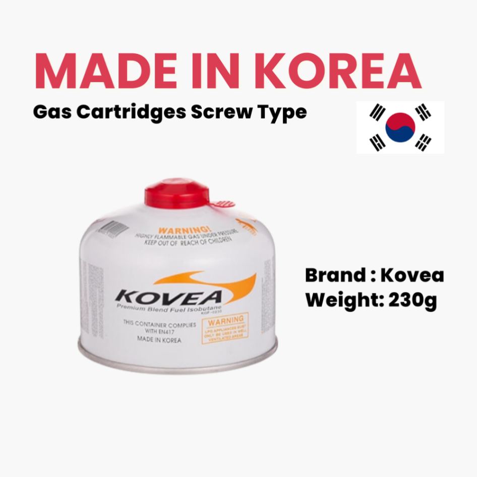 FROM KOREA KOVEA & MAX CAMPING PROPANE BUTANE GAS CARTRIDGES SCREW TYPE OUTDOOR CAMPING PICNIC
