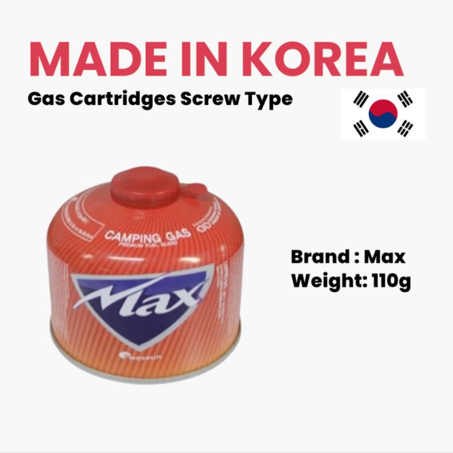 FROM KOREA KOVEA & MAX CAMPING PROPANE BUTANE GAS CARTRIDGES SCREW TYPE OUTDOOR CAMPING PICNIC