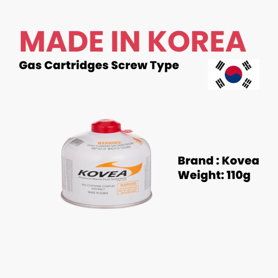 FROM KOREA KOVEA & MAX CAMPING PROPANE BUTANE GAS CARTRIDGES SCREW TYPE OUTDOOR CAMPING PICNIC