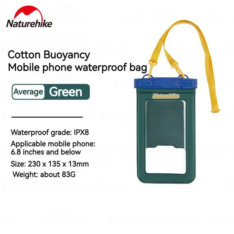 NATUREHIKE - WATERPROOF PHONE DRY BAG STORAGE CASE TOUCHSCREEN FLOATING SWIMMING DIVING CASE
