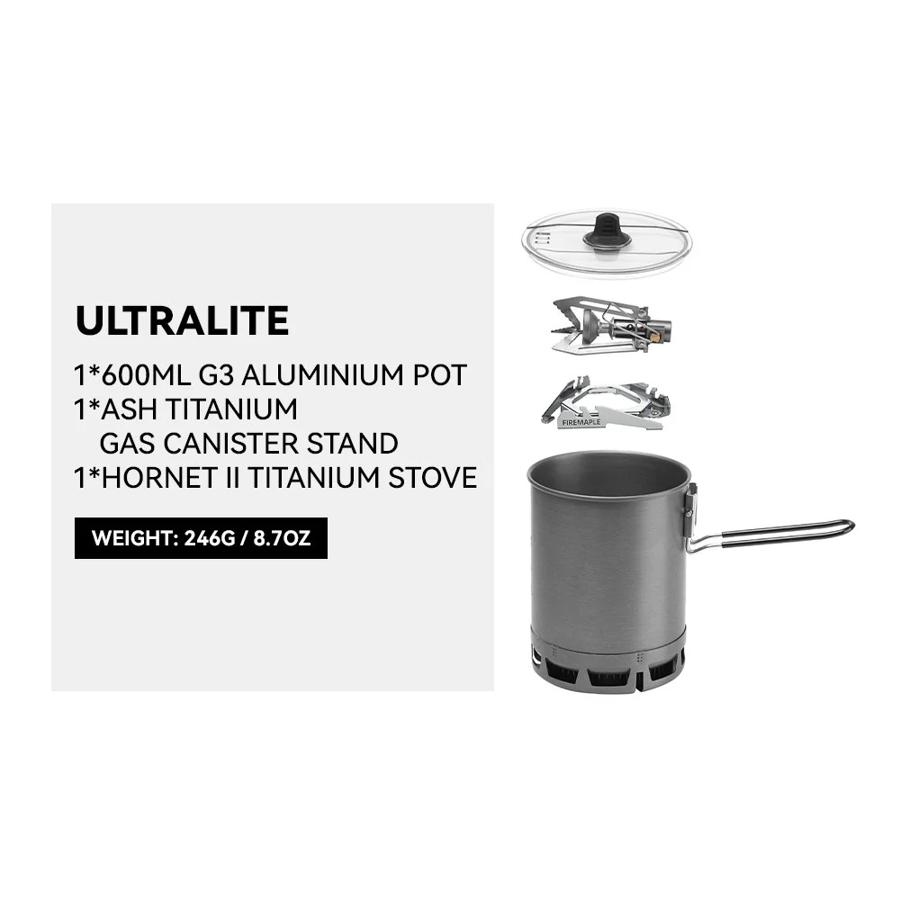 FIREMAPLE - Petrel Ultralight G3 HX Pot 600ML