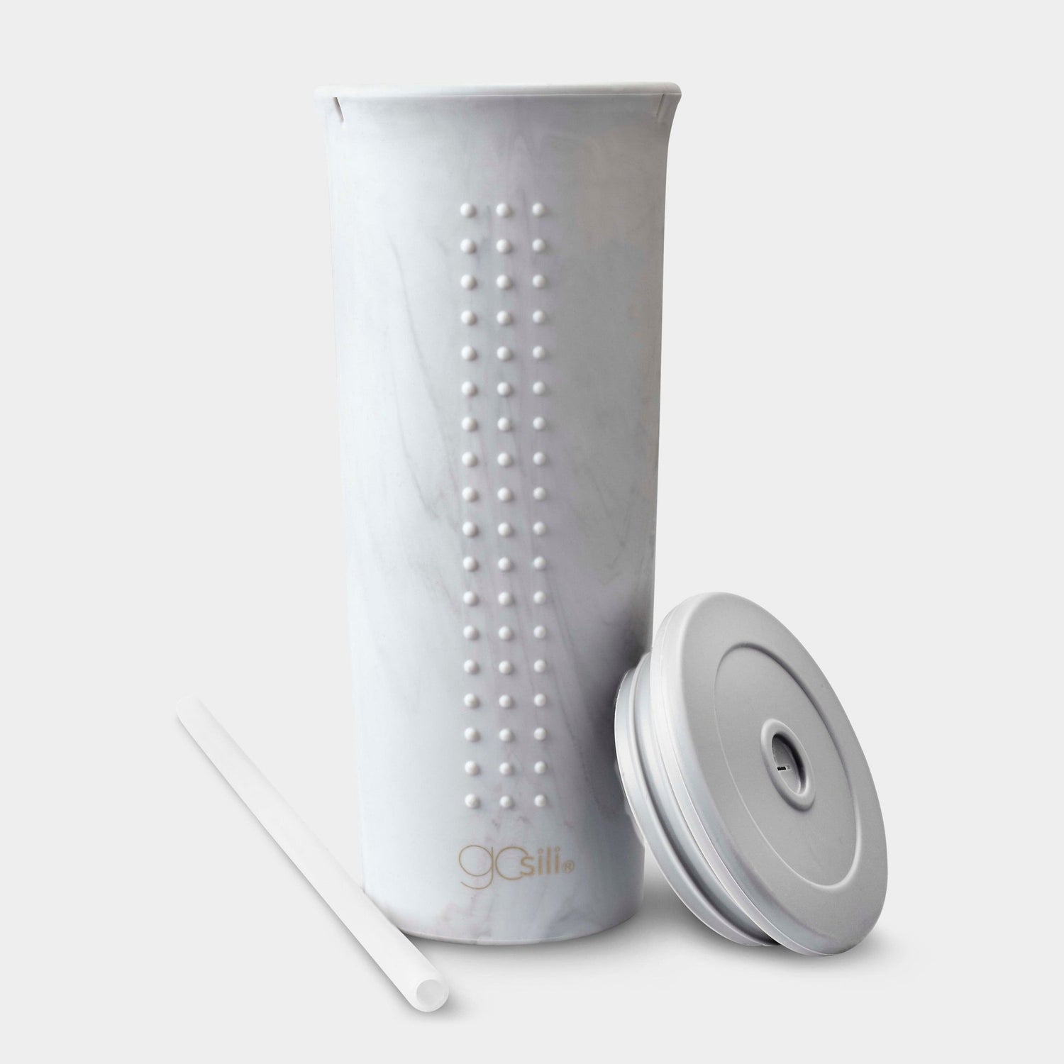 GOSILI - Reusable Silicone Straw Cup and Tumbler, 24oz