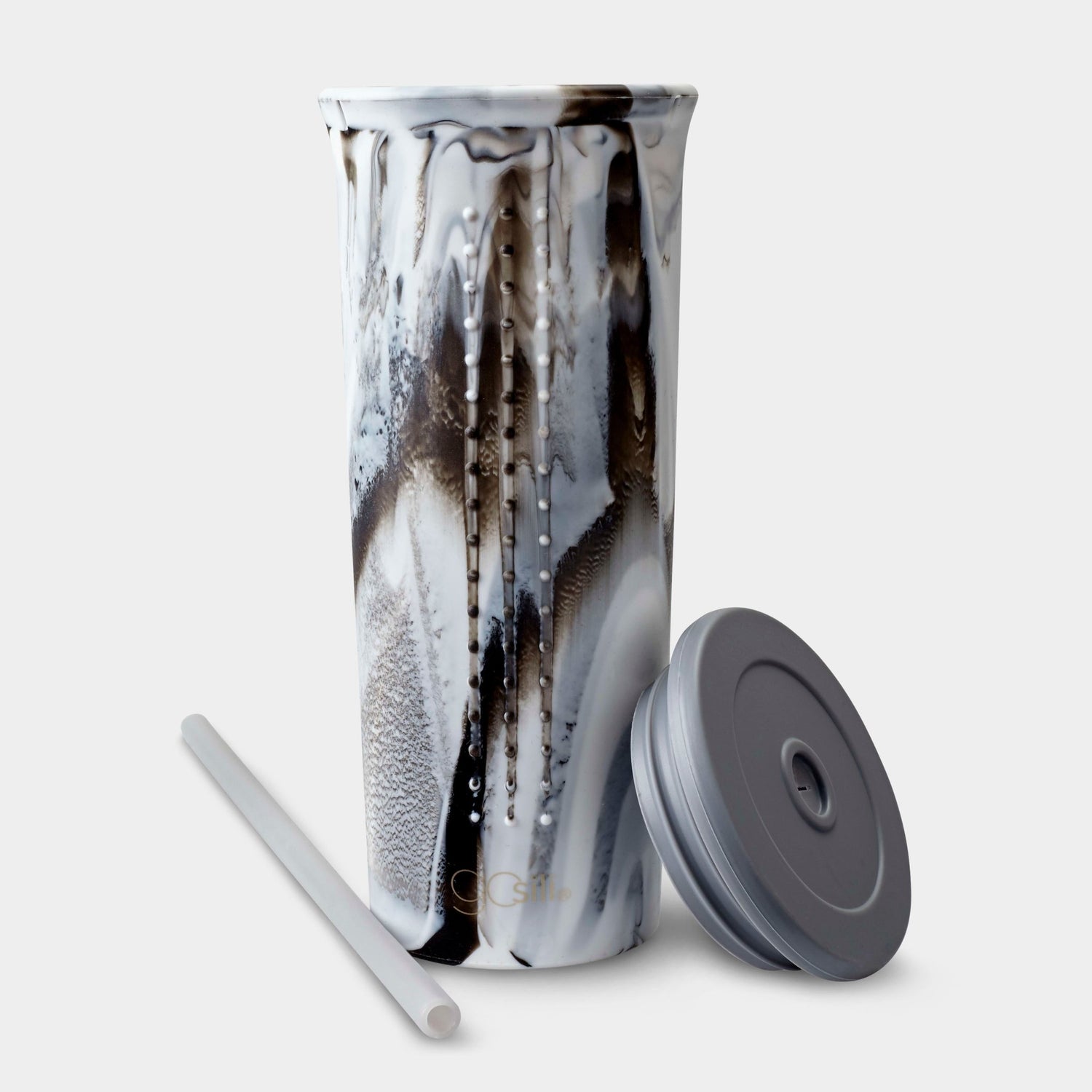 GOSILI - Reusable Silicone Straw Cup and Tumbler, 24oz