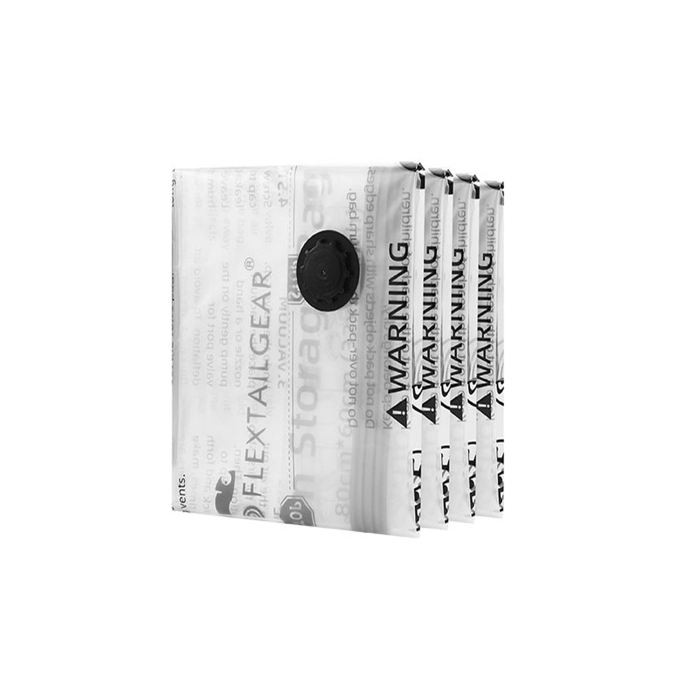Flextail vacuum storage bag sizes S M L travel space saver
