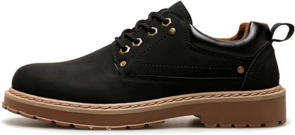 メンズ ワークブーツ ローカット 防滑 レースアップ 24.5～27cm