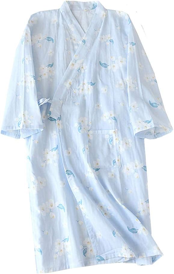 寝巻き レディース 浴衣 甚平 前開き 綿 和風 パジャマ 春 夏 秋 お風呂上り ねまき 女性 部屋着 旅館 婦人服 寝間着 花柄 果物柄 ルームウェア 家着 バスローブ ワンピース 化粧着 プレゼント