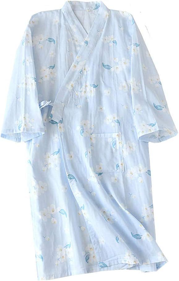 寝巻き レディース 浴衣 甚平 前開き 綿 和風 パジャマ 春 夏 秋 お風呂上り ねまき 女性 部屋着 旅館 婦人服 寝間着 花柄 果物柄 ルームウェア 家着 バスローブ ワンピース 化粧着 プレゼント
