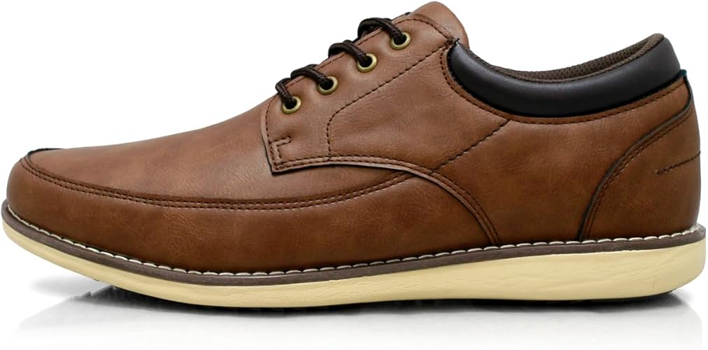 [エドウィン] 革靴 スニーカー 防水 カジュアルシューズ 兼 ビジネスシューズ メンズ 軽量ソール 耐滑底 レースアップ 外羽根 オックスフォード edm459