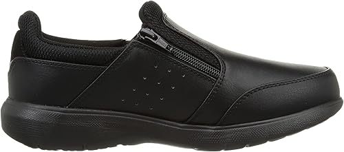 クッション性 衝撃吸収 幅広 4E スリッポンファスナー付 メンズ 紳士靴 カジュアル 通勤 スニーカー ウォーキングシューズ