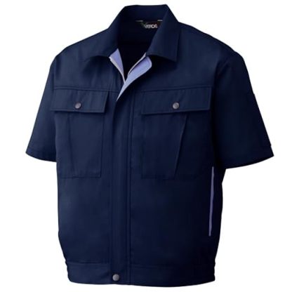 作業服 半袖 ブルゾン 男女兼用