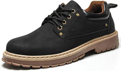 メンズ ワークブーツ ローカット 防滑 レースアップ 24.5～27cm